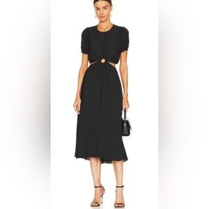 1. State Cutout Black Midi Dress